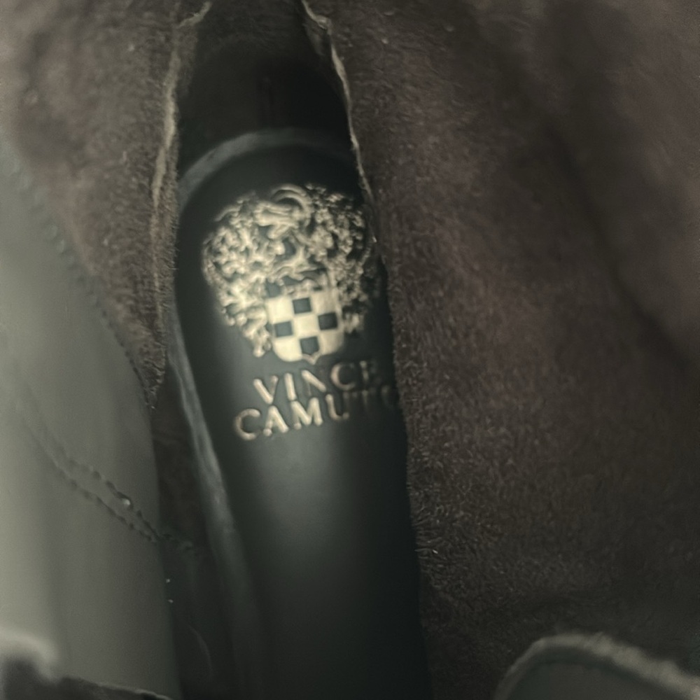 Vince Camuto Gray Suede Boots with Chains - Picture 9 of 9